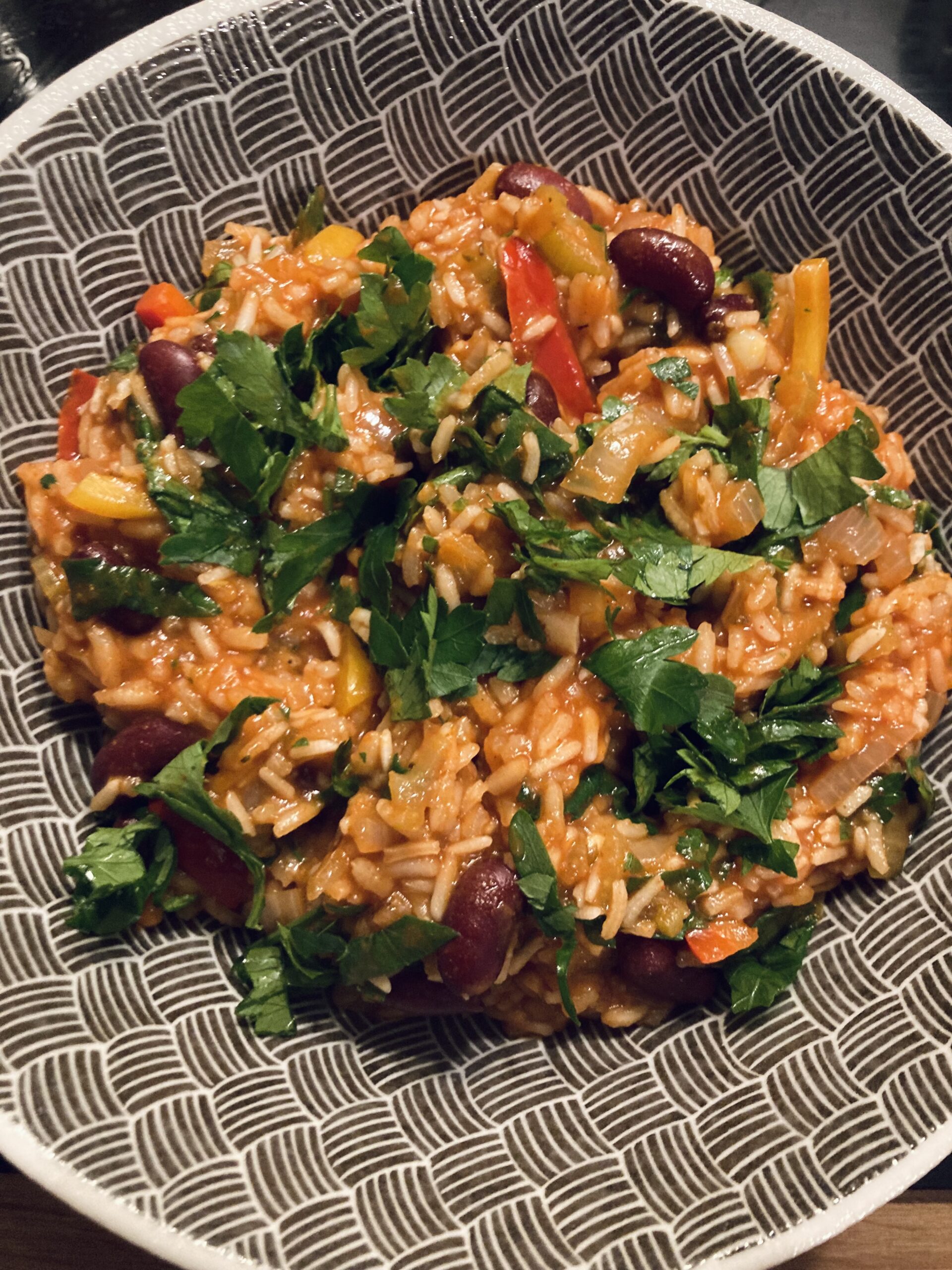 Húsmentes Jambalaya